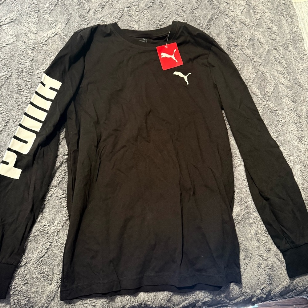 Men’s Puma Black Long Sleeve Tee